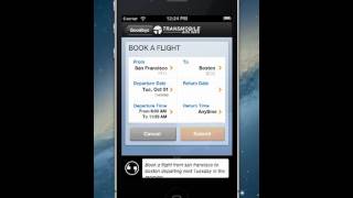 Nuance Nina Mobile - Demo of Flight Booking Use Case