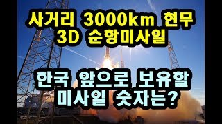 사거리 3000km 현무-3D 순항미사일...우리가 보유할 미사일 숫자는?