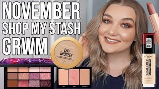 GRWM Using My November Shop My Stash Makeup