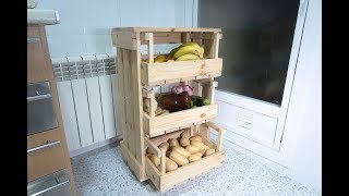 Cómo hacer un carrito para fruta y verduras |DIY