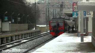 Электропоезд ЭД4М-0157 с зацеперами