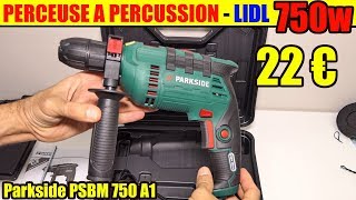 lidl perceuse à percussion parkside psbm 750 hammer drill schlagbohrmaschine