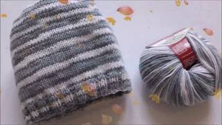 Детская шапочка из секционной пряжи