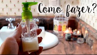 Como fazer sabonete líquido, esfoliante e antiacne (tirar espinhas) | Mandy Francesa
