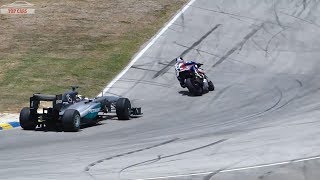 Supercar vs Superbike DRAG RACE - F1 CAR vs YAMAHA R1M
