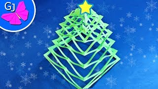 Как сделать объемную Елку из бумаги ❄ Поделки своими руками на Новый Год
