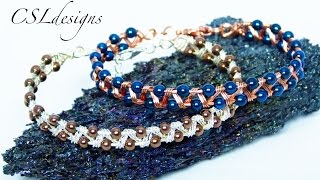 Easy zig zag wirework bracelet