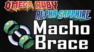 MACHO BRACE Location 【Pokemon Omega Ruby Alpha Sapphire】