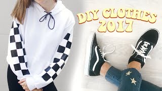 DIY Clothes 2017! Transform old/thrifted clothes