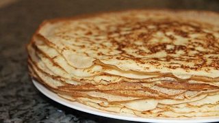 ВКУСНЕЙШИЕ ТОНКИЕ БЛИНЫ НА МИНЕРАЛЬНОЙ ВОДЕ HOW TO MAKE AMAZING CREPES