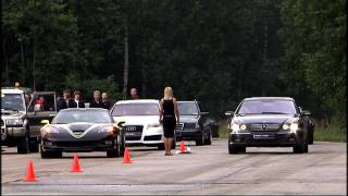 Moscow Unlim 500: Corvette ZR1 vs MB CL65 AMG
