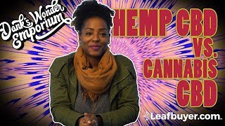 Hemp CBD vs Cannabis CBD