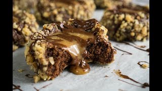 Шоколадно-ореховое печенье с карамелью | Chocolate Walnut Caramel Cookies | Tanya Shpilko