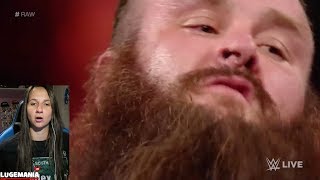 WWE Raw 10/2/17 Braun Strowman After Match