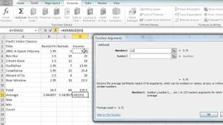 Excel 2010 Tutorial For Beginners #5 - Functions AVERAGE MAX MIN COUNT (Microsoft Excel)