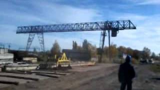 демонтаж козлового крана