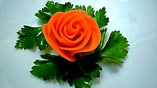 6 ЛАЙФХАКОВ  КАК КРАСИВО НАРЕЗАТЬ МОРКОВЬ! РОЗА ИЗ МОРКОВИ! ЦВЕТЫ ИЗ ОВОЩЕЙ!