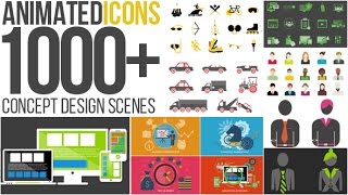 After Effects Template : Animated Icons 1000+