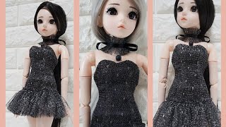 (인형옷만들기)도리스돌 미니드레스(패턴응용No.1)도리스돌옷만들기/making doll clothes