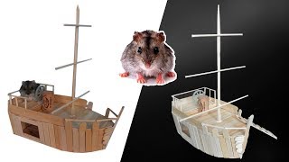 Своими руками -  Корабль.  Дом для хомяка. DIY Hamster house
