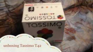 unboxing Bosch Tassimo T42 + Erste Benutzung (deutsch)