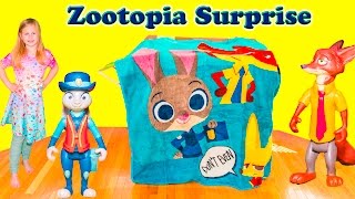 Opening the  Zootopia Surprise Box with  Lion Guard and Paw Patrol Toys