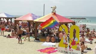 Пляж для геев в Тель Авиве/Beach for gays in Tel Aviv