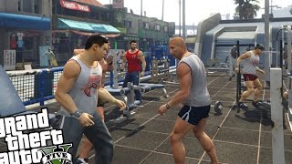 GTA 5 PC Mod - Melee Riot MOD! (Crazy Pedestrian Battle) Grand Theft Auto 5 RIOT MOD