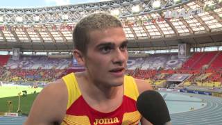 Moscow 2013 - Bruno HORTELANO ESP - 200m Hurdles Men - Heat 3