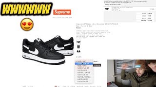 *LIVE COP* Supreme®/CDG Nike Air Force 1 Low WEEK12 FW18 *MANUAL CHECKOUT*