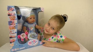У нас родился МАЛЫШ ДЖОРДЖ! Настя КАК МАМА Беби борн ИГРАЕМ в куклы baby born boy toy Распаковка