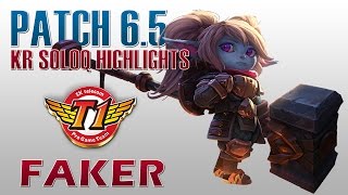 SKT T1 Faker - Poppy Top Lane - KR SoloQ Highlights