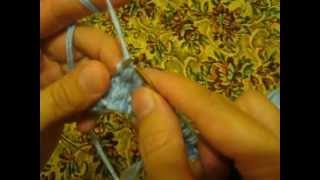 Как вязать протяжки (1 способ)