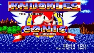 Knuckles the Echidna in the Sonic-1 (Полное Прохождение).