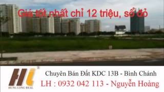 Bán đất nền nhà phố 13B- 13C Conic MT vành đai trong  0932.042.113