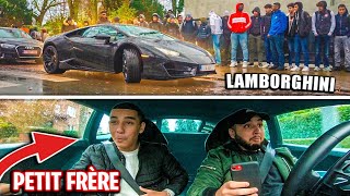 JE VAIS CHERCHER MON PETIT FRÈRE EN LAMBORGHINI À L'ÉCOLE