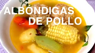 ALBONDIGAS DE POLLO, MI RECETA