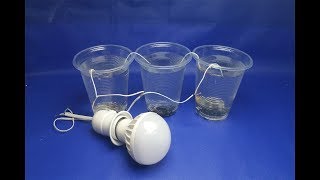 Free energy water coal with LED light bulbs - Experiment  at home