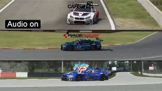 Project CARS 2 vs RaceRoom vs rFactor 2 BMW M6 GT3 Comparison