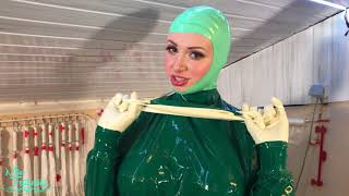 Dressing up as a latex surgeon