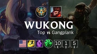 Wukong Top vs Gangplank - NA Challenger Patch 8.20