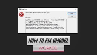 HOW TO FIX UMODEL (UMODEL FIX) *WORKED*!!!!
