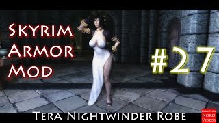 Skyrim | Tera Nightwinder Robe Of The Elegant Storm CBBE  BodySlide Número 27 [Review]