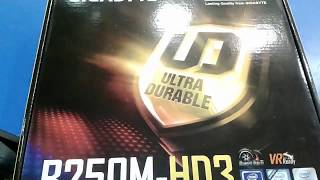 GIGABYTE  B250-HD3P MOTHERBOARD FULL REVIEW AND UN-BOXING 7 ND GENERATION