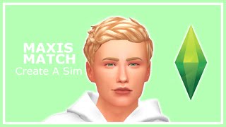 The Sims 4: CREATE A SIM /Maxis Match / Male Sim - KaySims