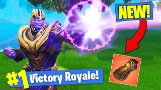 *NEW* THANOS GAMEPLAY & GAUNTLET In Fortnite Battle Royale!