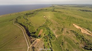 Полет над рекой Псижа, от заброшенного Бурегского монастыря в сторону озера Ильмень