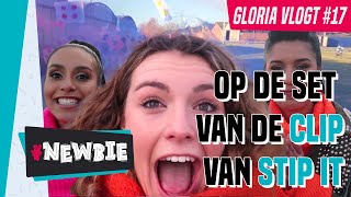 Op de set van de clip van STIP IT | #NEWBIE Gloria vlogt #17