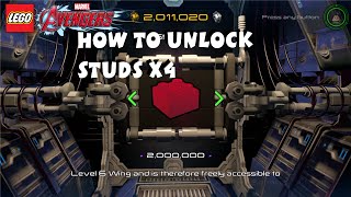 Lego Marvel Avengers - How to Unlock Studs X4 Red Brick