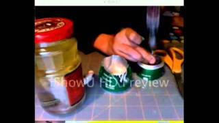 how to make a mini soda can oil lamp